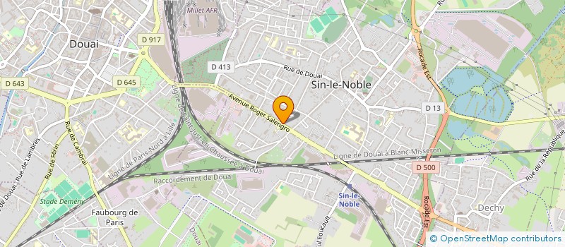 localisation de l'entreprise MONSIEUR MOHAMMED HADJ-ALI  SIN-LE-NOBLE