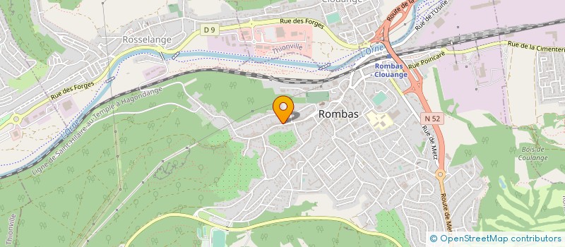 localisation de l'entreprise MONSIEUR MOHAMMED HADJ TAYEB  ROMBAS