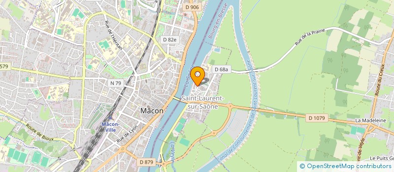 localisation de l'entreprise MONSIEUR MOHAMMED HADJI  SAINT-LAURENT-SUR-SAONE