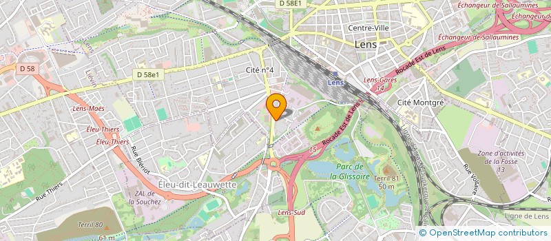 localisation de l'entreprise MONSIEUR MOHAMMED HAFIANE  LENS