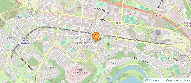 localisation de l'entreprise MONSIEUR MOHAMMED HAFID  CERGY