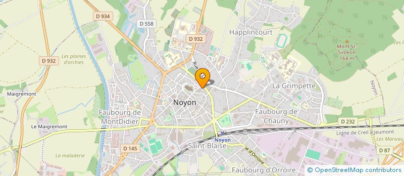 localisation de l'entreprise MONSIEUR MOHAMMED HAJJI à NOYON