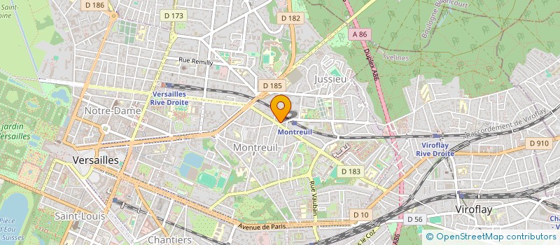 localisation de l'entreprise MONSIEUR MOHAMMED HAKKOU à VERSAILLES