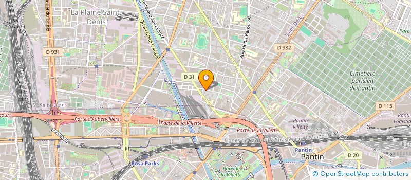 localisation de l'entreprise MONSIEUR MOHAMMED HAMDAOUI  AUBERVILLIERS