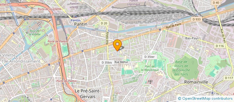 localisation de l'entreprise MONSIEUR MOHAMMED HAMDAOUI à PANTIN