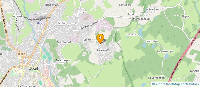 localisation de l'entreprise MONSIEUR MOHAMMED HAMDI à USSEL