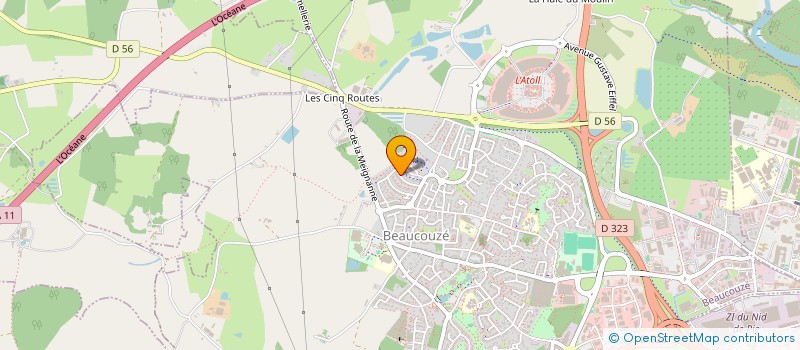 localisation de l'entreprise MONSIEUR MOHAMMED HAMIMED  BEAUCOUZE