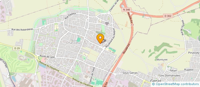 localisation de l'entreprise MONSIEUR MOHAMMED HAMMADI  CHASSIEU