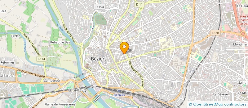 localisation de l'entreprise MONSIEUR MOHAMMED HAMOUDAN  BEZIERS