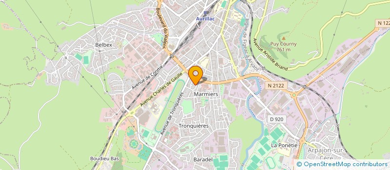 localisation de l'entreprise MONSIEUR MOHAMMED HAMZAOUI à AURILLAC