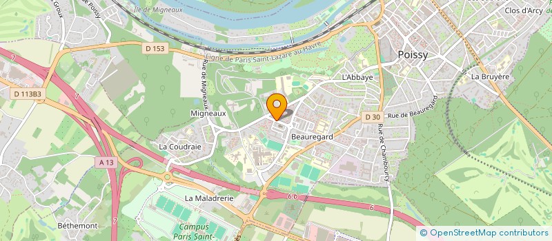 localisation de l'entreprise MONSIEUR MOHAMMED HASHAN  POISSY