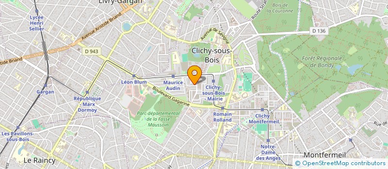 localisation de l'entreprise MONSIEUR MOHAMMED HASSANI à CLICHY-SOUS-BOIS