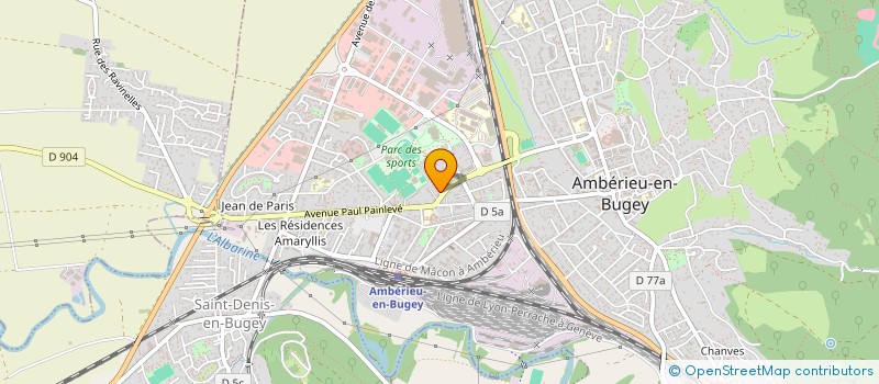 localisation de l'entreprise MONSIEUR MOHAMMED HATTAB  AMBERIEU-EN-BUGEY