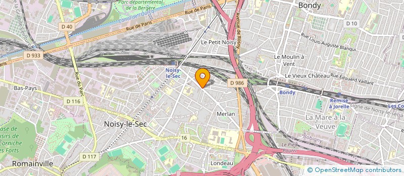 localisation de l'entreprise MONSIEUR MOHAMMED HIDA à NOISY-LE-SEC