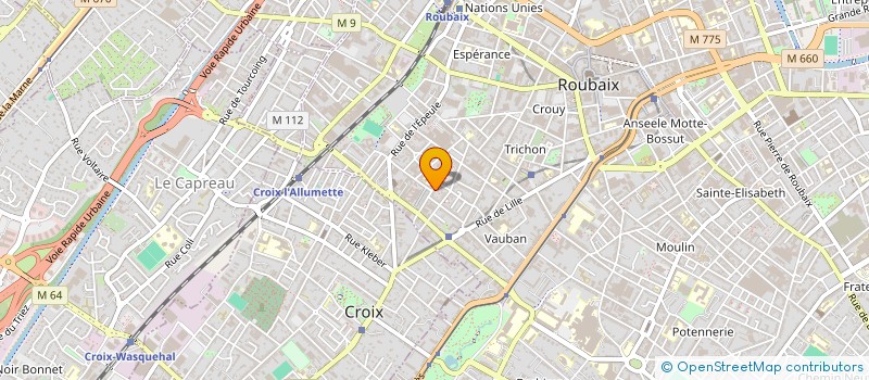 localisation de l'entreprise MONSIEUR MOHAMMED HIRTI à ROUBAIX