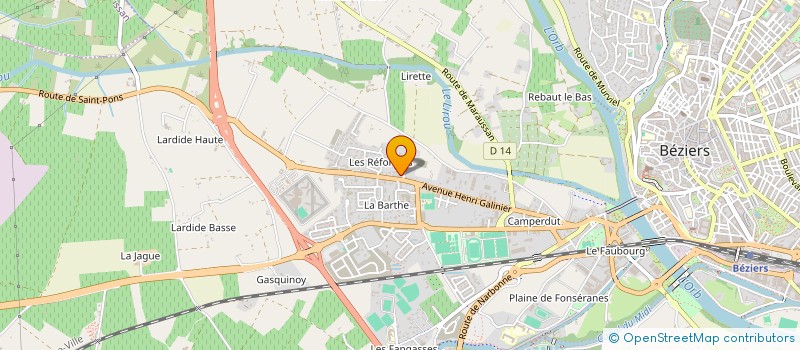 localisation de l'entreprise MONSIEUR MOHAMMED HISHAM ALELFI  BEZIERS