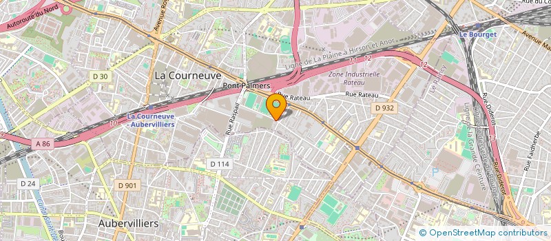 localisation de l'entreprise MONSIEUR MOHAMMED HOSSAIN à LA COURNEUVE