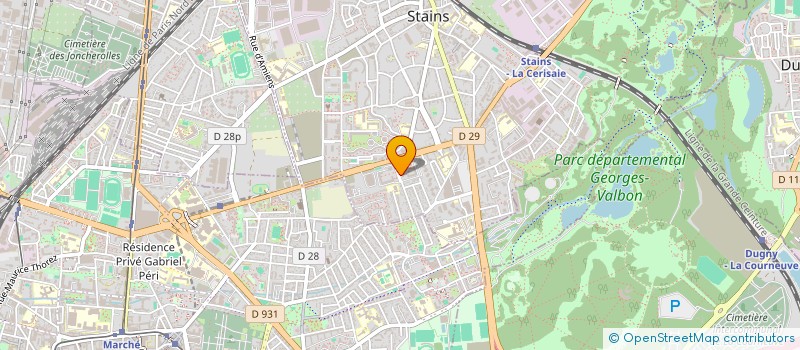 localisation de l'entreprise MONSIEUR MOHAMMED JAFFEL à STAINS