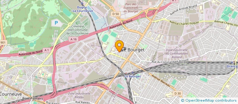localisation de l'entreprise MONSIEUR MOHAMMED JALAL HOSSEN à LE BOURGET