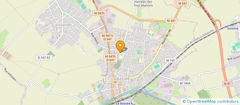 localisation de l'entreprise MONSIEUR MOHAMMED JARRAH  LA BASSEE