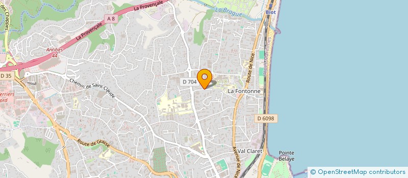 localisation de l'entreprise MONSIEUR MOHAMMED JERJOUB à ANTIBES