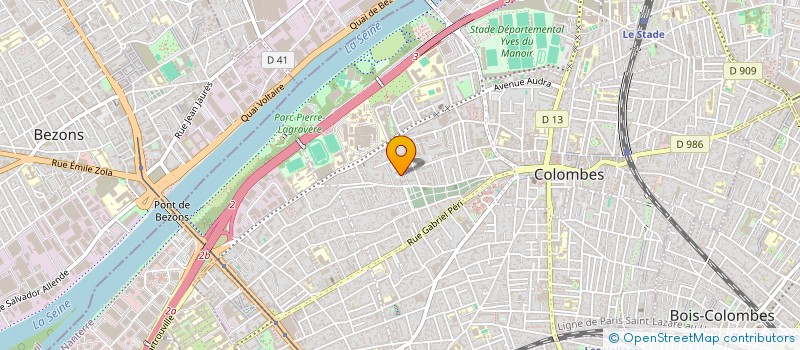 localisation de l'entreprise MONSIEUR MOHAMMED JOUDI à COLOMBES