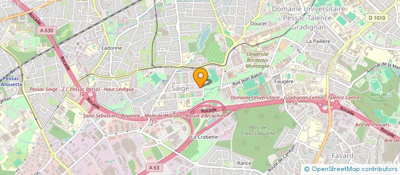 localisation de l'entreprise MONSIEUR MOHAMMED KACHANE à PESSAC