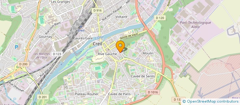 localisation de l'entreprise MONSIEUR MOHAMMED KACIMI  CREIL