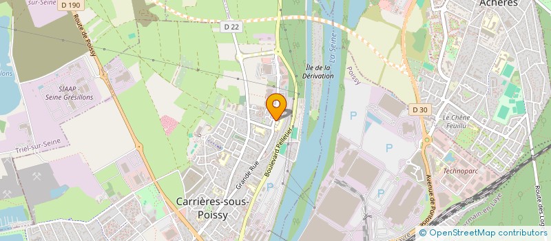 localisation de l'entreprise MONSIEUR MOHAMMED KADDA  CARRIERES-SOUS-POISSY