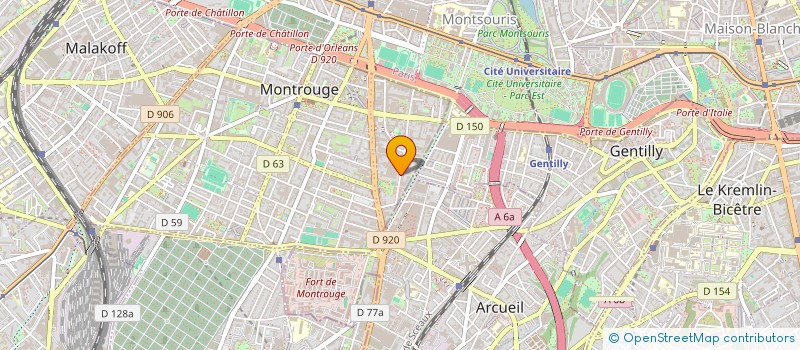 localisation de l'entreprise MONSIEUR MOHAMMED KARIM AMAR  MONTROUGE