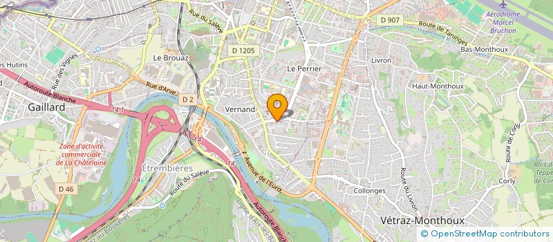 localisation de l'entreprise MONSIEUR MOHAMMED KAZIOU  ANNEMASSE