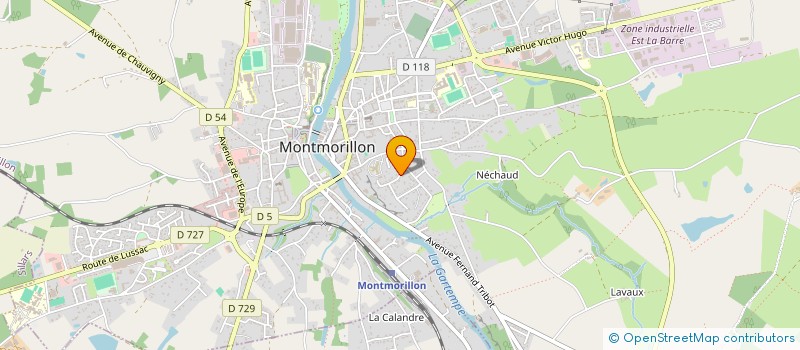 localisation de l'entreprise MONSIEUR MOHAMMED KHADRAOUI  MONTMORILLON