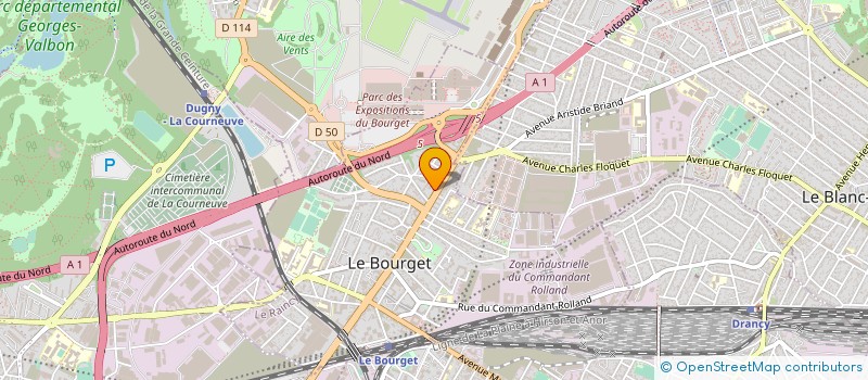 localisation de l'entreprise MONSIEUR MOHAMMED KHALDI à LE BOURGET