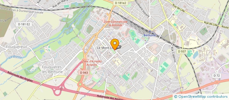 localisation de l'entreprise MONSIEUR MOHAMMED KHALID BARAKAT  BETHUNE