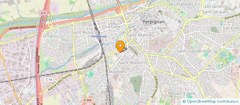 localisation de l'entreprise MONSIEUR MOHAMMED KHELFALLAH  PERPIGNAN