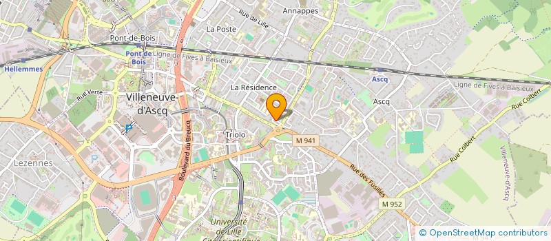 localisation de l'entreprise MONSIEUR MOHAMMED KHIRO  VILLENEUVE-D'ASCQ