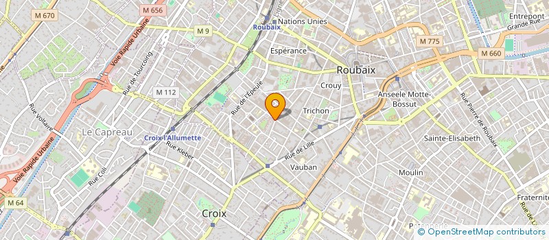 localisation de l'entreprise MONSIEUR MOHAMMED KHITER à ROUBAIX