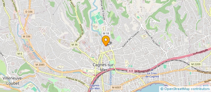 localisation de l'entreprise MONSIEUR MOHAMMED KHOUALDIA à CAGNES-SUR-MER