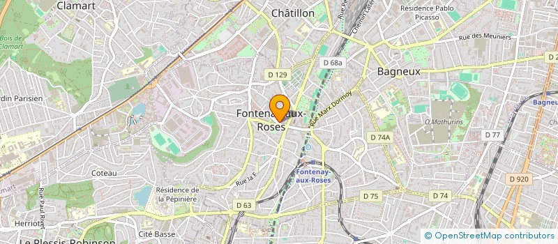 localisation de l'entreprise MONSIEUR MOHAMMED KHOULALI  FONTENAY-AUX-ROSES