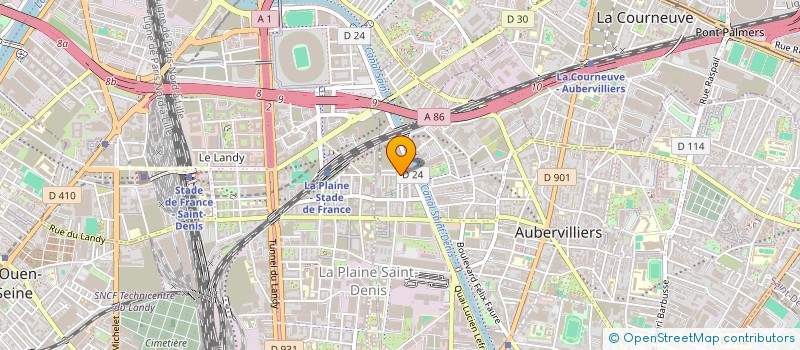 localisation de l'entreprise MONSIEUR MOHAMMED LAABIDI à AUBERVILLIERS