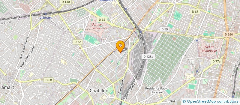 localisation de l'entreprise MONSIEUR MOHAMMED LABDELLI  CHATILLON