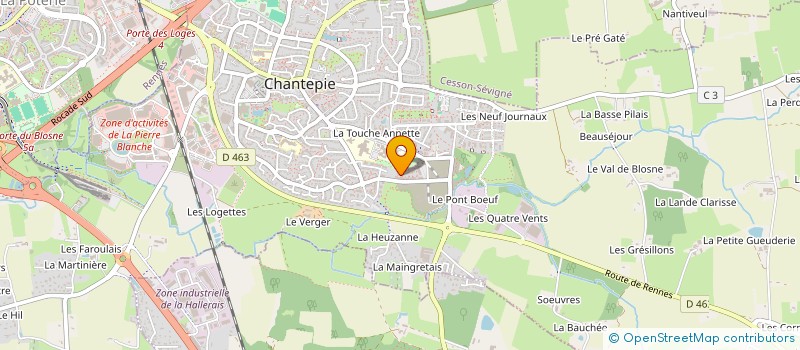 localisation de l'entreprise MONSIEUR MOHAMMED LAKHMI  CHANTEPIE