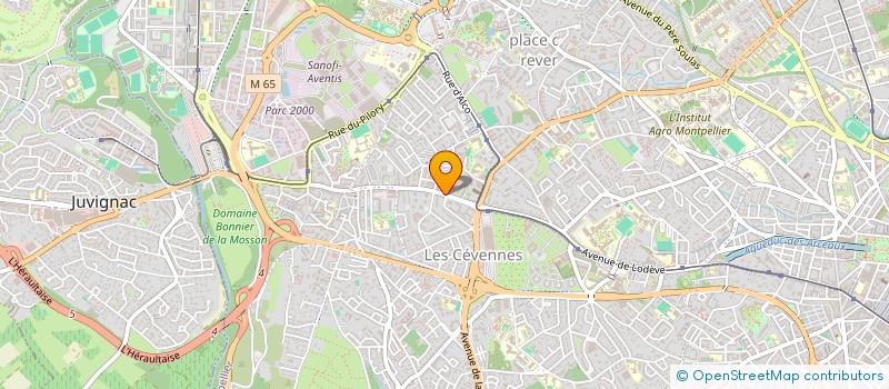 localisation de l'entreprise MONSIEUR MOHAMMED-LAMINE BARDAD à MONTPELLIER