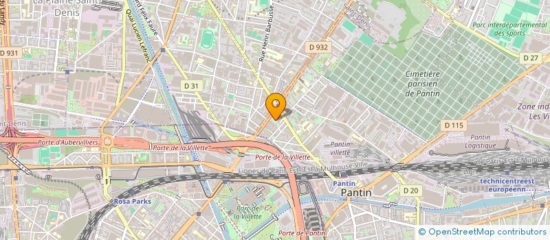localisation de l'entreprise MONSIEUR MOHAMMED LANDAROUCHE à PANTIN