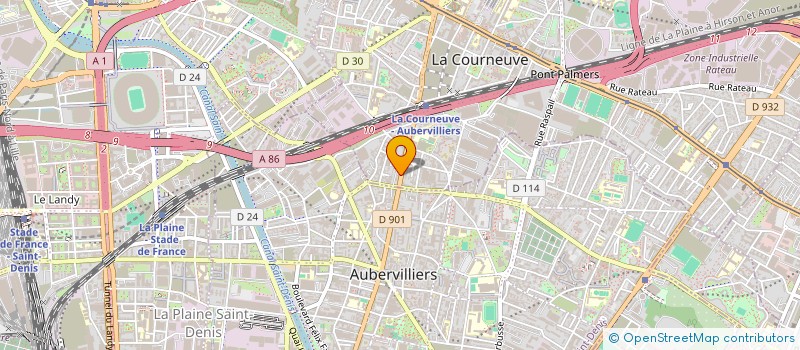 localisation de l'entreprise MONSIEUR MOHAMMED LARBI BELOUNIS à LA COURNEUVE