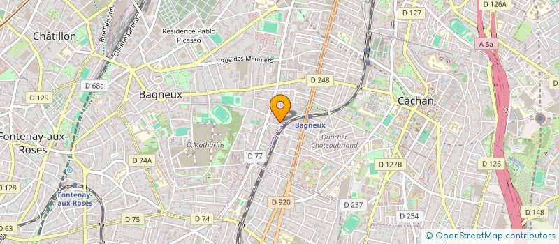 localisation de l'entreprise MONSIEUR MOHAMMED LATRECH  BAGNEUX