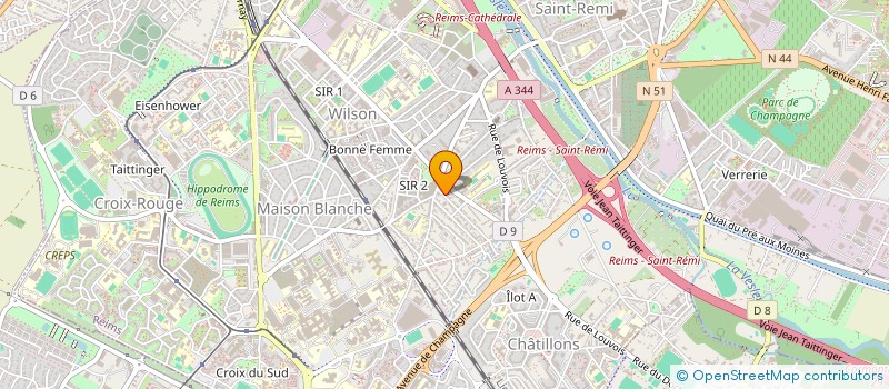 localisation de l'entreprise MONSIEUR MOHAMMED LAZAOUI MOSTAFI  REIMS