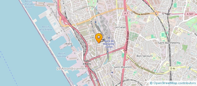 localisation de l'entreprise MONSIEUR MOHAMMED LOUADJ à MARSEILLE