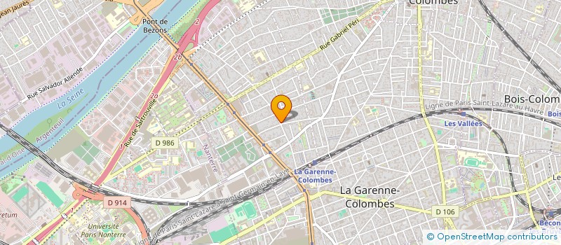 localisation de l'entreprise MONSIEUR MOHAMMED MADANI à COLOMBES