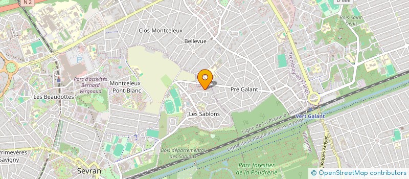 localisation de l'entreprise MONSIEUR MOHAMMED MANAOUI  SEVRAN